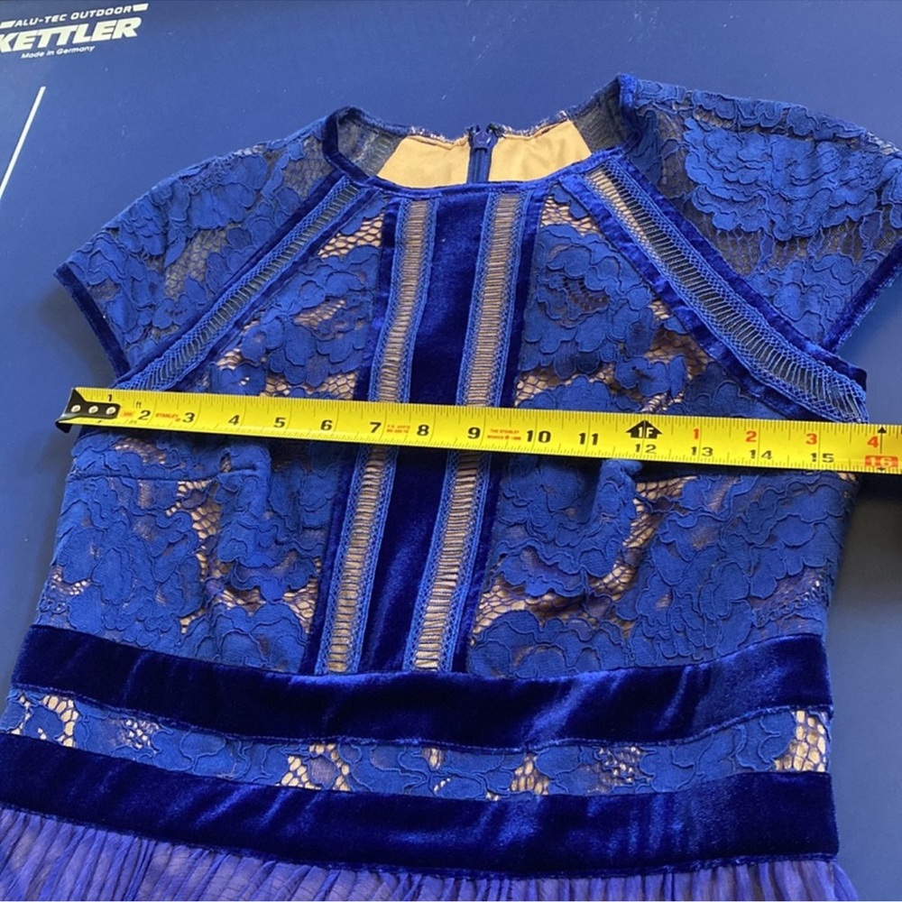 Tadashi Shoji Blue Lace Dress